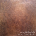 Tissu en cuir composé de daim de polyester 100% pour la tapisserie d&#39;ameublement